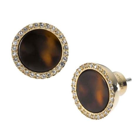 michael kors ohrstecker gold braun